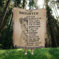 To My Daughter - Artwork Heirloom Woven Blanket (Portrait)