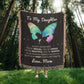 To My Daughter - Artwork Heirloom Woven Blanket (Portrait)