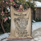 To My Daughter - Artwork Heirloom Woven Blanket (Portrait)