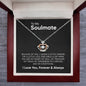 To My Soulmate - Crown Pendant Necklace
