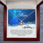 To My Mom - Mom Christmas Gift - Merry Christmas - Crown Pendant Necklace