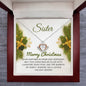 Sister - Joyous - Christmas gift - Crown Pendant Necklace