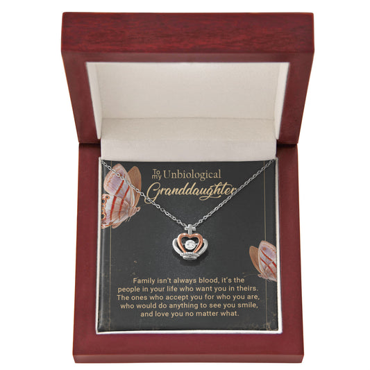 To My Granddaughter - Crown Pendant Necklace