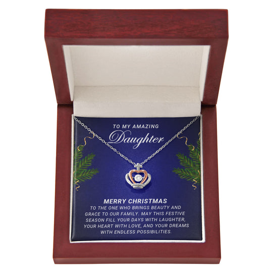 Daughter - Beauty - Christmas Gift - Crown Pendant Necklace