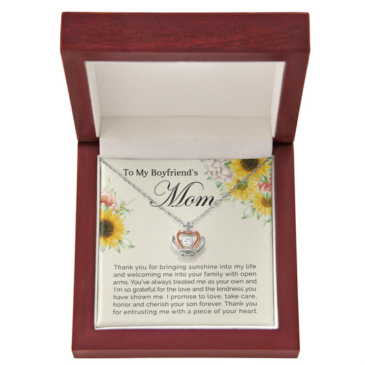 To My Boyfriend's Mom - Crown Pendant Necklace