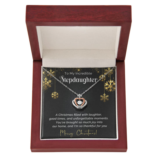 Stepdaughter - Thankful - Christmas gift - Crown Pendant Necklace