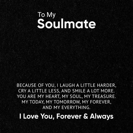 To My Soulmate - Crown Pendant Necklace