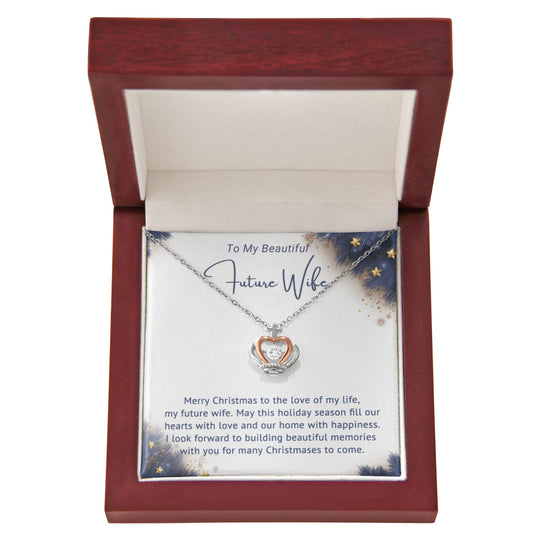 Future Wife  - Christmas gift - Crown Pendant Necklace