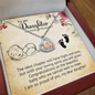 To My Daughter on your Pregnancy - Baby Feet Heart Necklace